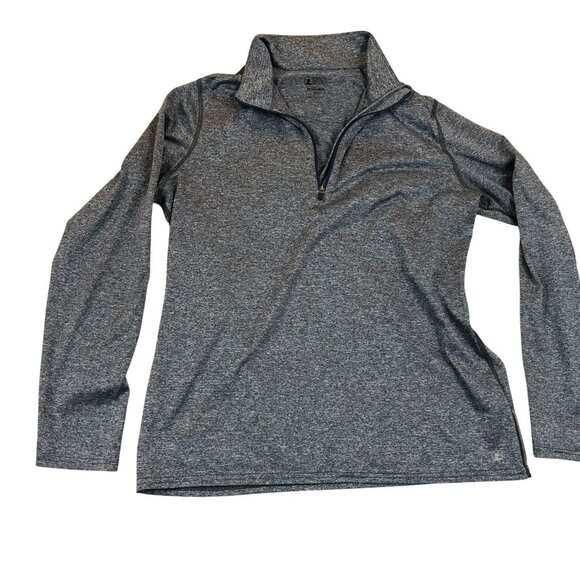 Eastern Mountain Sports EMS Women's Athletic Top M Quarter-Zip Long Sleeve Gray - Picture 1 of 8